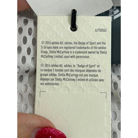 Adidas Stella McCartney Track Top S Oversized Grey Yellow Tan Zip Drawcords Logo - Picture 16 of 16